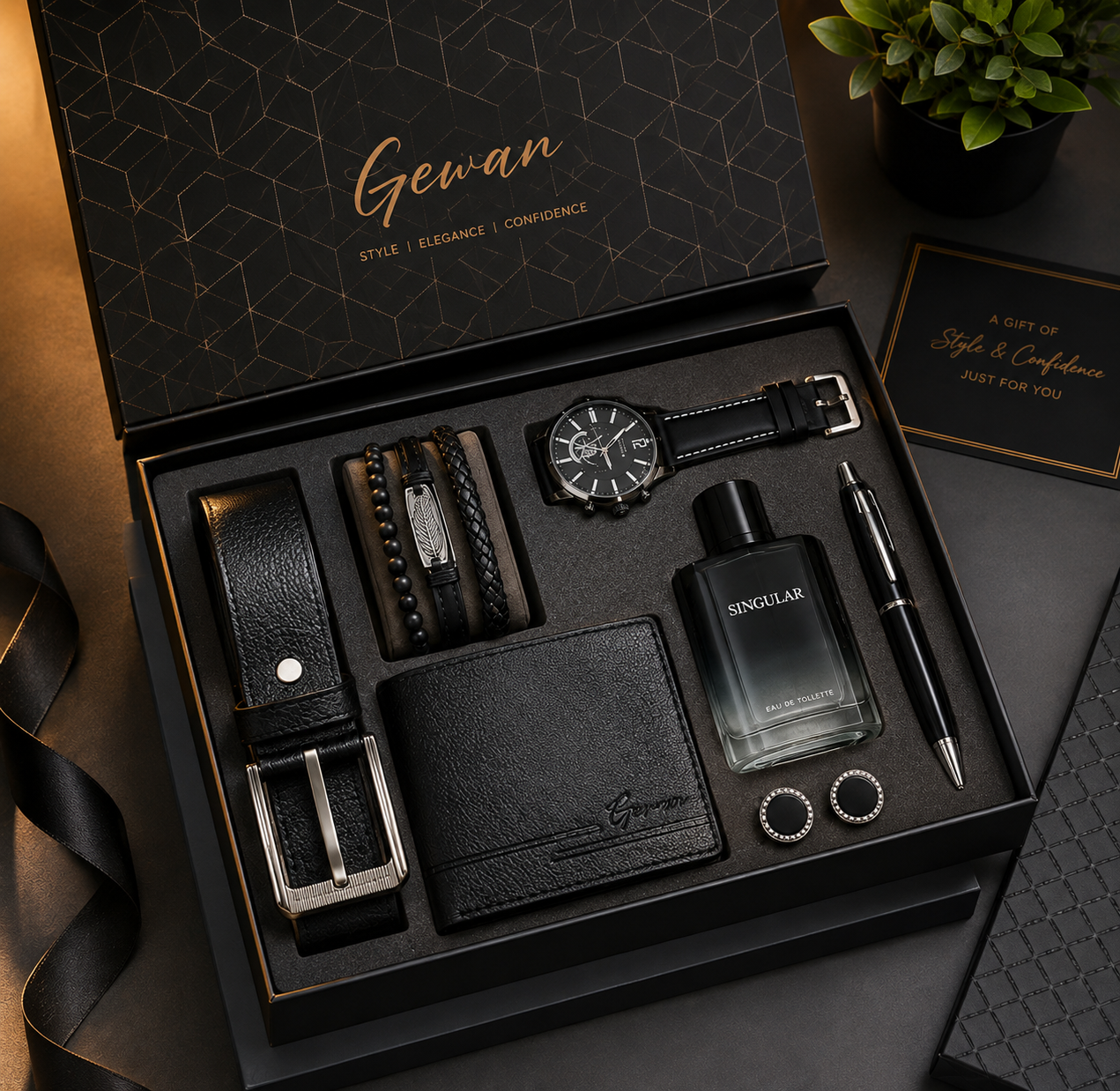 Gewan gift box with ribbon